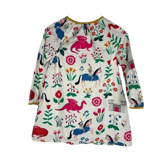 Mini Boden size 6-7 Dragons, Knights and Castles Dress - Picture 2 of 6